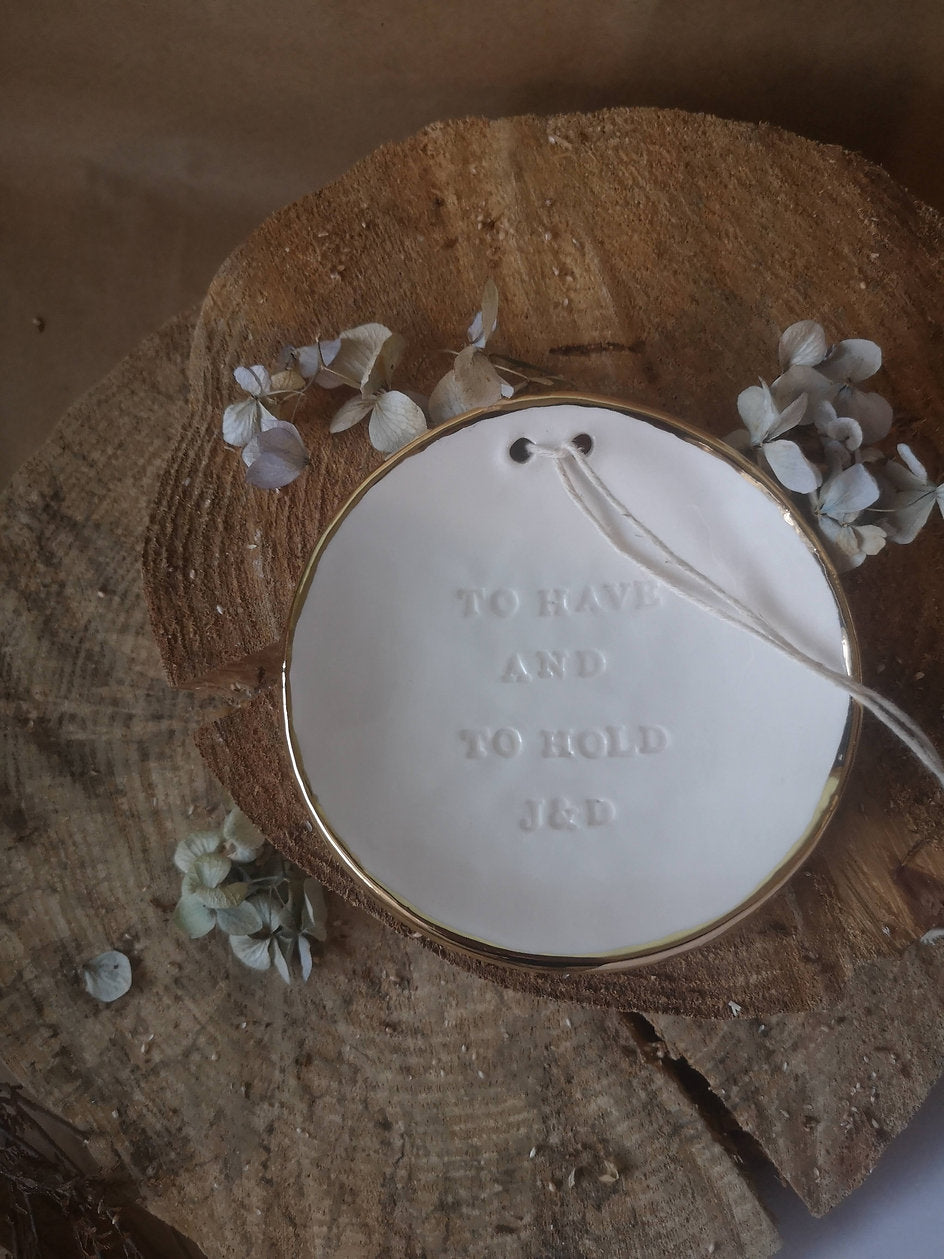 Prato de Alianças - Golden - Personalizado