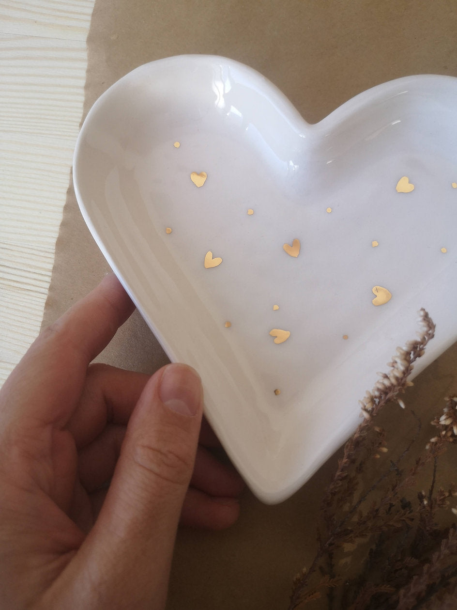 Prato Coração - golden