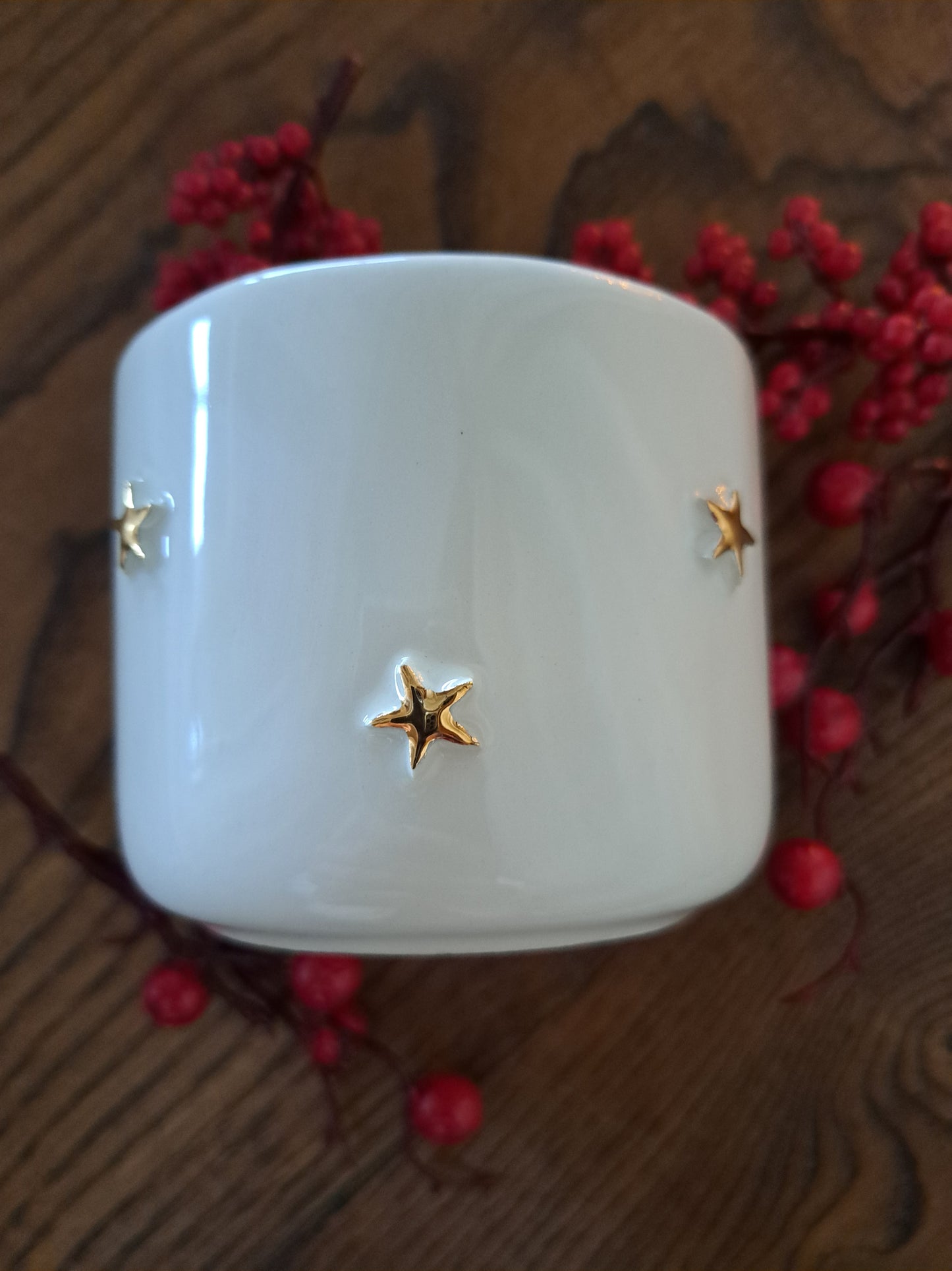 Chávena - estrelas em relevo