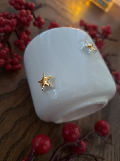 Chávena - estrelas em relevo