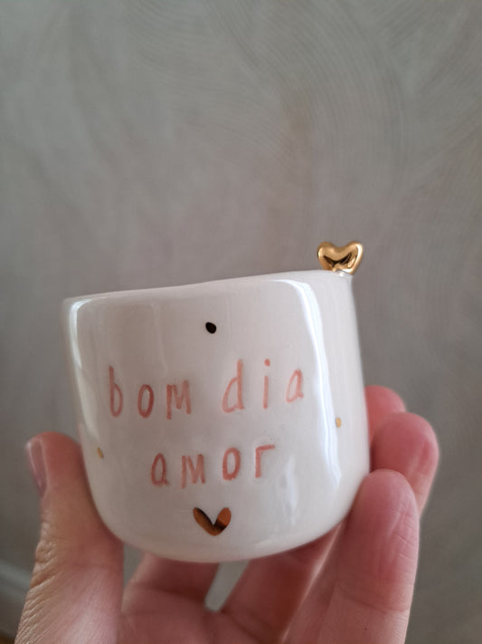 Chávena "bom dia amor"