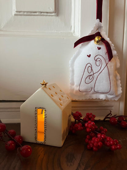 Pack pendente Sagrada Família + Lanterna casinha estrela