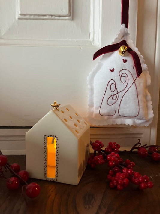 Pack pendente Sagrada Família + Lanterna casinha estrela