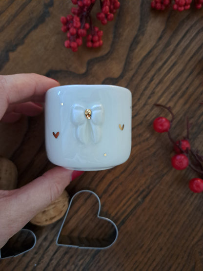 Chávena - Laço + detalhes em ouro