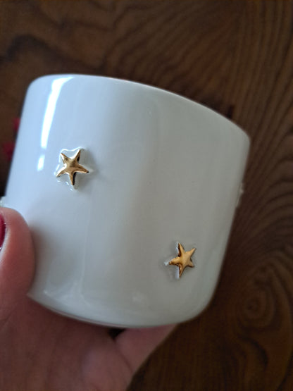 Chávena - estrelas em relevo