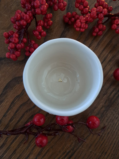 Pack - Pendente estrela "Feliz Natal" + Chávena estrelas em relevo